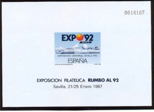  1987. 21 de Enero Exposición Universal de Sevilla Expo-92. 