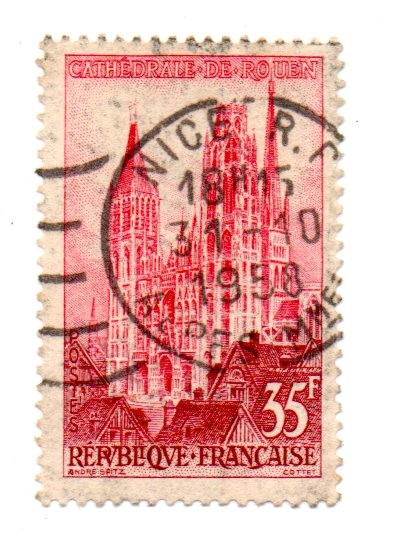 1957-SERIE TURISTICAS(CATEDRAL-DE-ROUEN)