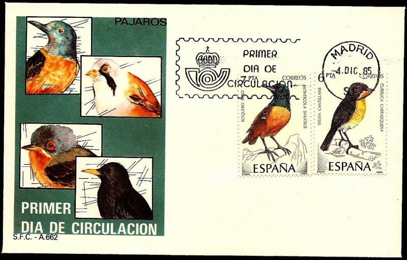 Pájaros -Roquero rojo - Curruca - SPD