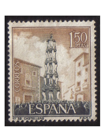 (1804) Serie Turística.  Castellers