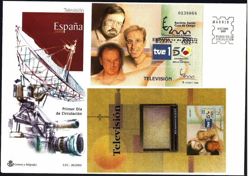 Exposición Mundial de Filatelia España 2000 - Televisión - SPD