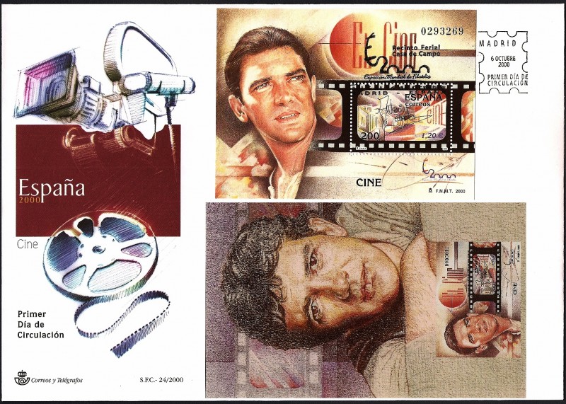 Exposición Mundial de Filatelia España 2000 - Cine: Antonio Banderas - SPD