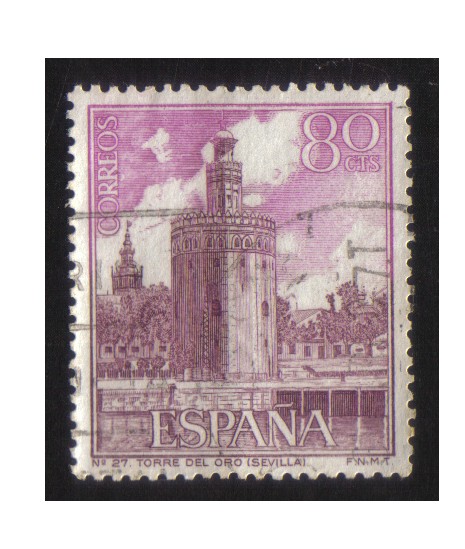 (1730) Serie Turística. Paisajes y Monumentos. Torre del Oro (Sevilla)