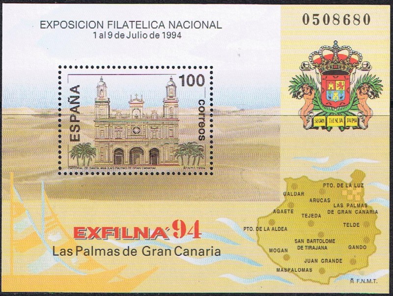 HB EXFILNA 94. CATEDRAL DE LAS PALMAS DE GRAN CANARIA