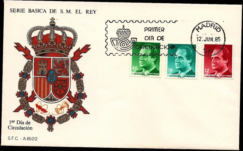 Serie Básica de S.M.  el Rey  1985 -  SPD