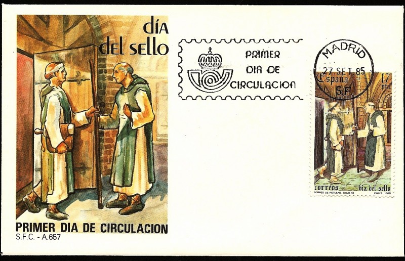 Día del sello - correo de rótulas - SPD