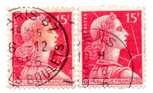 1955-59..MARIANNE(de MULLER)Tipografiado-TIPO II