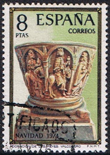 NAVIDAD 1974. ADORACIÓN DE LOS REYES, VALCOBERO (PALENCIA)
