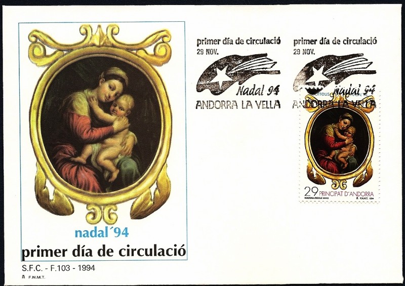 Navidad 1994 - Madona siglo XVIII - SPD