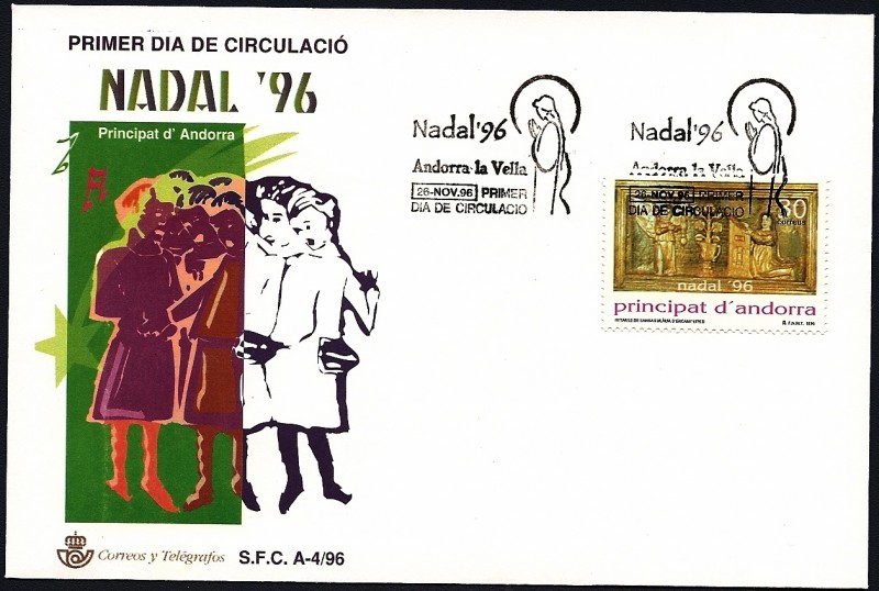 Navidad 1996  Retablo de Santa Eulalia D´encamp - SPD