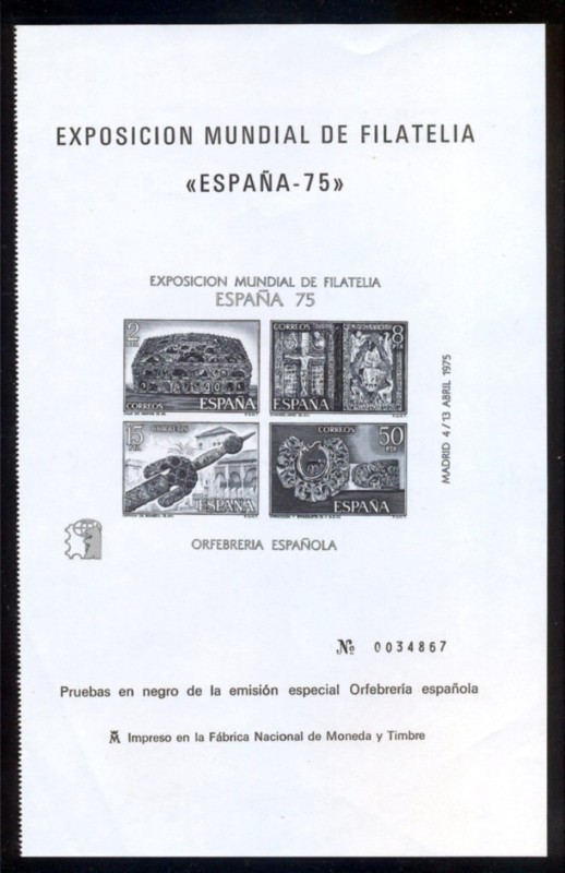 1975 4 Abril Exposición Mundial de Filatelia 