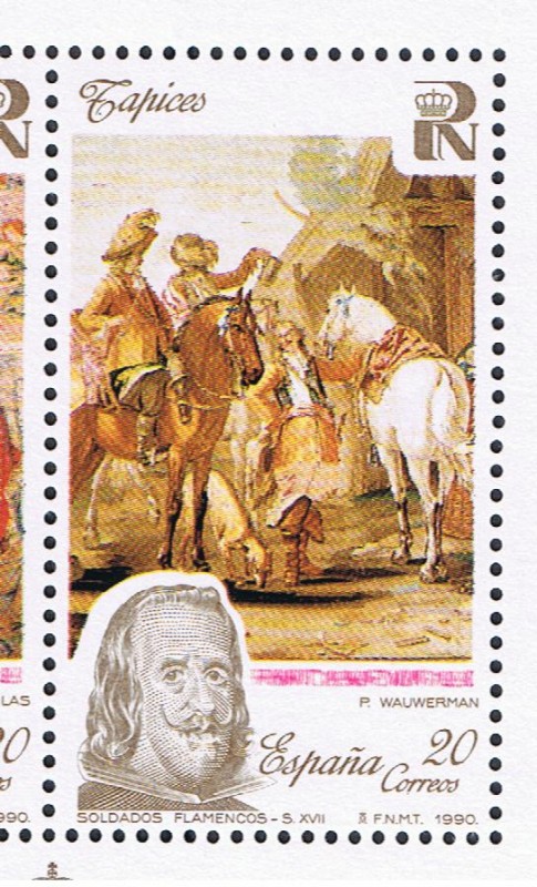 Edifil  3090 B Patrimonio Nacional, Tapíces 