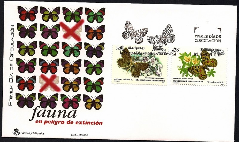 Fauna en peligro de extinción Mariposas - SPD