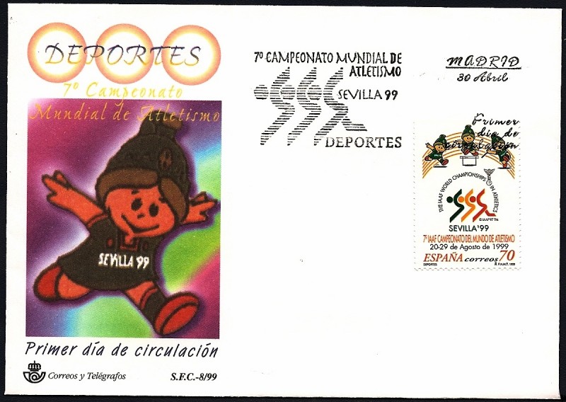 7º campeonato mundial de atletismo - Sevilla 99 - SPD