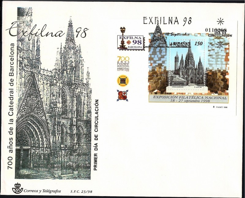 Exfilna 98 - 700 años de la catedral de Barcelona HB - SPD