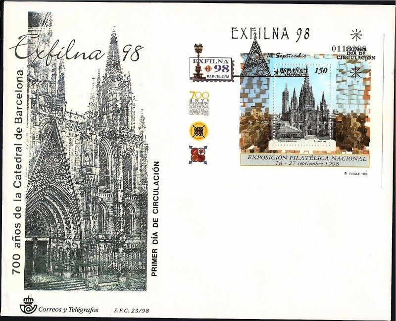 Exfilna 98 - 700 años de la catedral de Barcelona HB - SPD