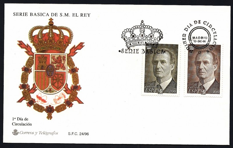 Serie Básica de S.M.  el Rey  1996 -  SPD