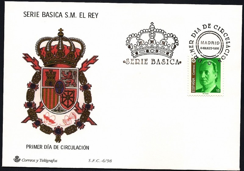 Serie Básica de S.M.  el Rey  1998 -  SPD