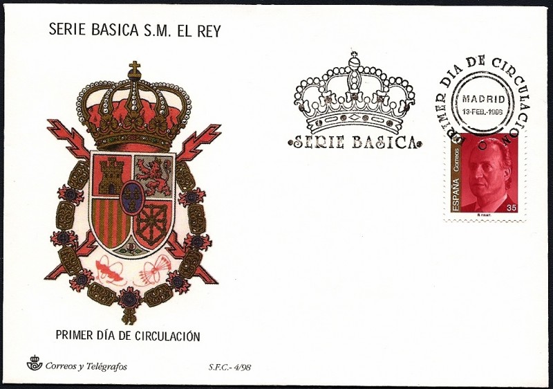 Serie Básica de S.M.  el Rey  1998 -  SPD