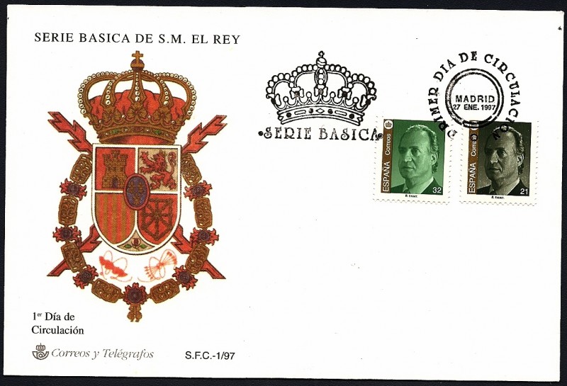 Serie Básica de S.M.  el Rey  1997 -  SPD