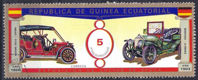 Coches de época. Hispano-Suiza (ESP) y Mercedes (ALE).