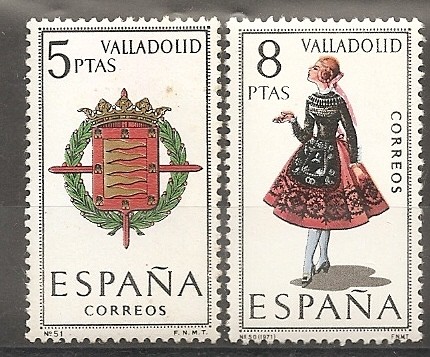 Escudo y traje típico (Valladolid)
