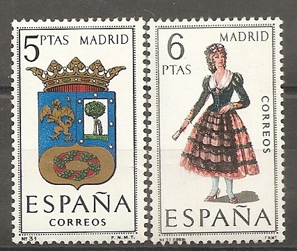 Escudo y traje típico (Madrid)