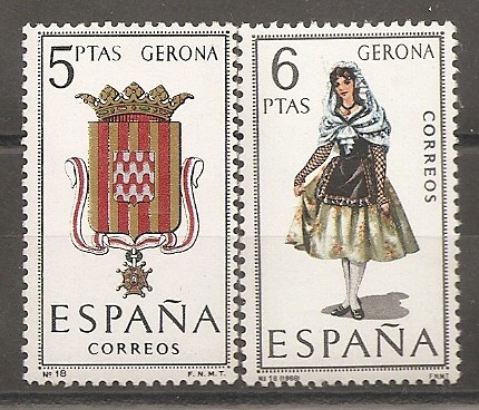 Escudo y traje típico (Gerona)