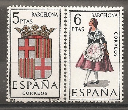 Escudo y traje típico (Barcelona)