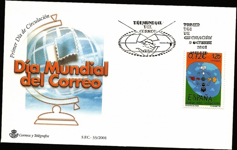 Día Mundial del Correo 2001 - SPD