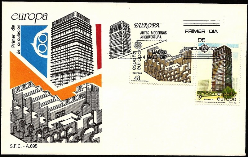 EUROPA  CEPT 1982 -Mérida - Madrid  SPD