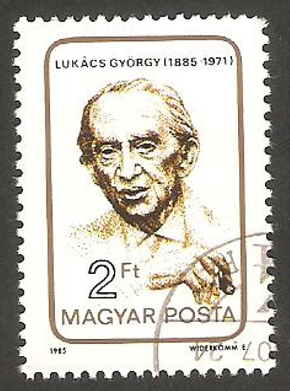 2971 - centº del nacimiento de Gyorgy Lukacs, filósofo