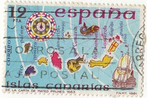 2623.- España Insular. Islas Canarias. Carta de Mateo Prunes 1563