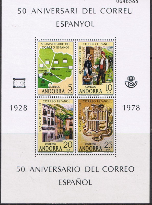 HB 50 ANIVERSARIO DEL CORREO ESPAÑOL