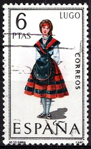 1903 Trajes típicos españoles,  Lugo.