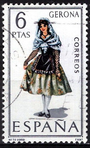 1844 Trajes típicos españoles,  Gerona.(Girona)