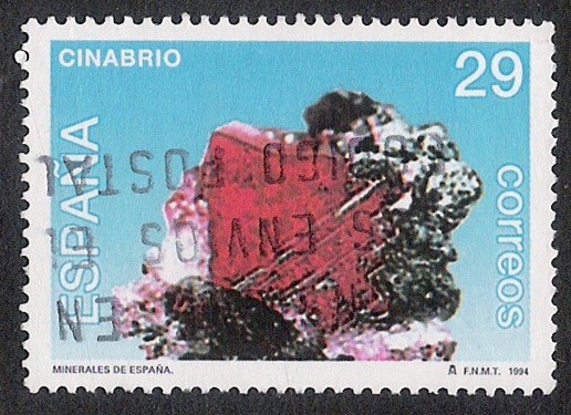 232.003.283,01 - Minerales de España-Cinabrio -Phil.241962-Ed.3283-Sc.2763a