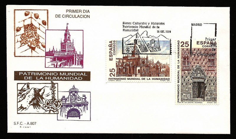 Patrimonio mundial de la Humanidad - Catedral de Sevilla - Casa de las conchas Salamanca - SPD