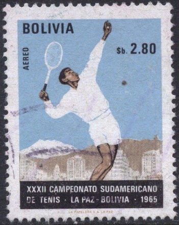 Conmemoracion de XXXII Campeonato sudamericano de tenis realizado en La Paz - Bolivia