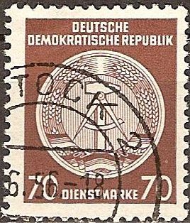 Marca de servicio,circ/der-DDR.