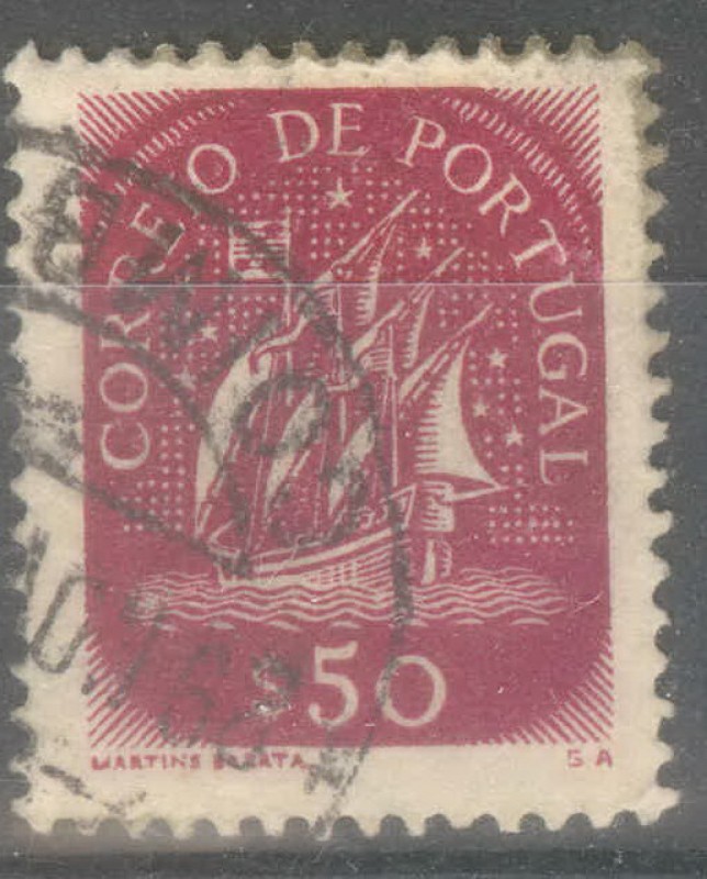 PORTUGAL_SCOTT 621.01 VELERO ANTIGUO 50C. $0.2