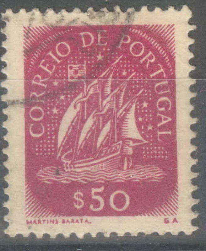 PORTUGAL_SCOTT 621.02 VELERO ANTIGUO 50C. $0.2