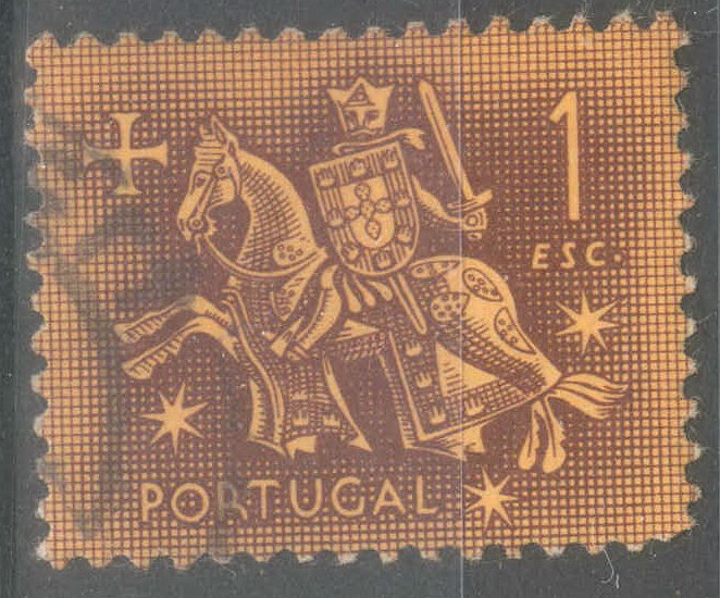 PORTUGAL_SCOTT 766 SELLO ECUESTRE DEL REY DINIZ.$0.2