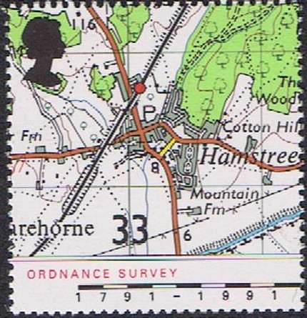 BICENTENARIO DE LA AGENCIA NACIONAL DEL MAPEADO. MAPA DE HAMSTREET DE 1959