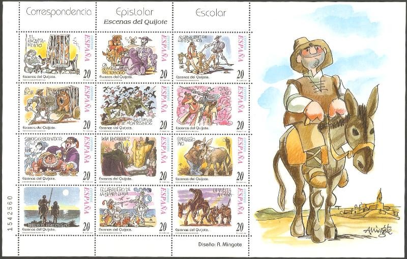 61 B minipliego - Escenas de El Quijote