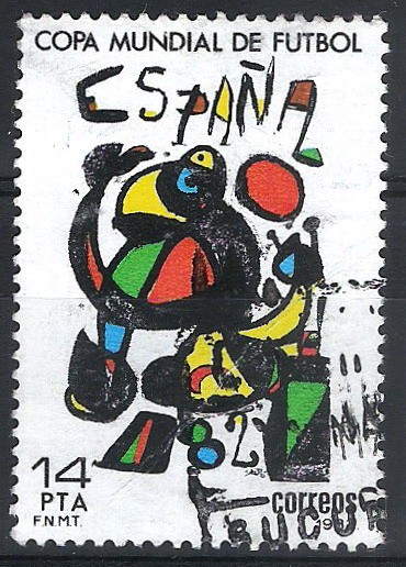 2644 Copa Mundial de Futbol 1982.Cartel de Joan Miró.