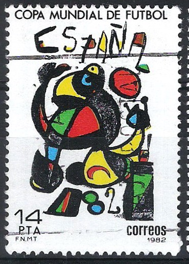 2644 Copa Mundial de Futbol 1982.Cartel de Joan Miró.(2)