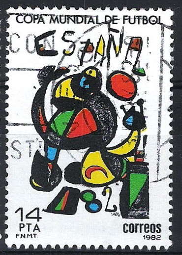 2644 Copa Mundial de Futbol 1982.Cartel de Joan Miró.(3)