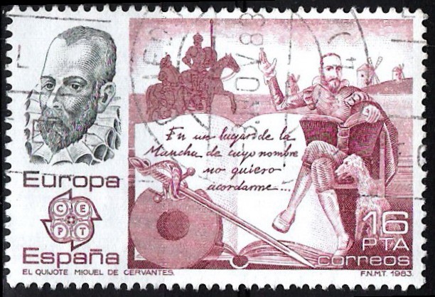 2703 Europa-CEPT. Miguel de Cervantes y El Quijote.
