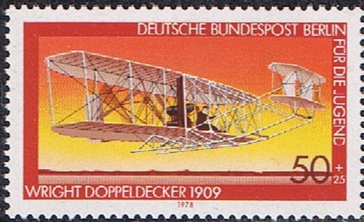 BERLIN. AERONAUTICA. BIPLANO DE WRIGHT, 1909